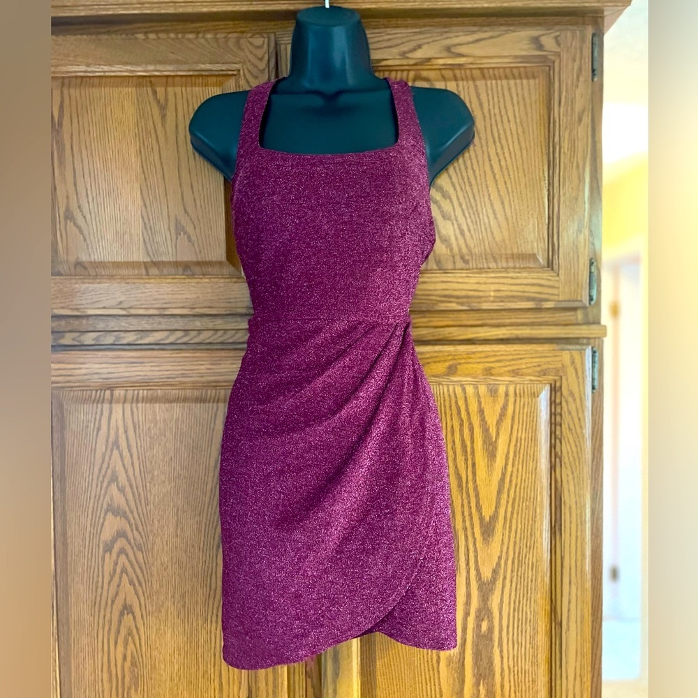 Francesca’s Tulip Wrap Skirt Mini Dress 🌷